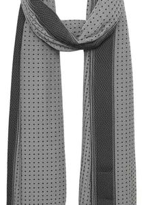 Gray Striped Cotton Scarf/Duppata