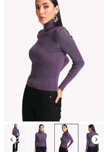 Trendy Glitter Style Sweater – Purple 💜