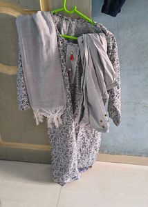 Cotton Pant Dupatta Set