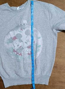 Vintage 90's Mickey &amp; Minnie Grey Sweatshirt
