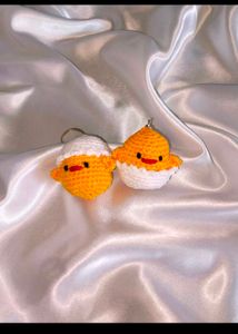 Restocked !! Crochet Cute Chicks Keychain 🐣