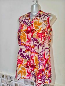 🎊Buy 1, Get 1 Free🎁34"-36" Floral Sleeveless Top