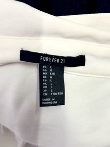 Forever 21 Elegant Full sleeves Casual White Shirt