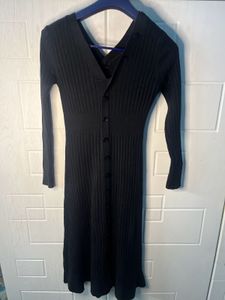 Elegant Black Midi Dress