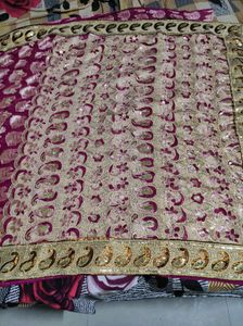 Beetroot Colour Saree