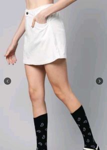 Sassafras White Mini Skirt