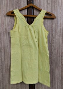 Casual Sleeveless Yellow Top (30-32)