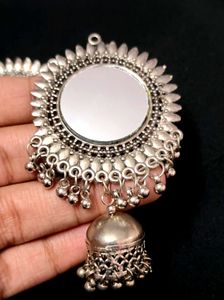 Mirror Jhumka Earrings