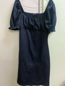 Chic Black Mini Dress for club and night outs deep