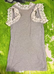Handmade Lace Trim Tank Top