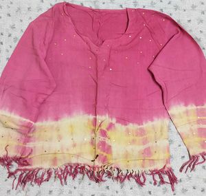 Pink Embroidered Top
