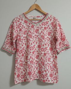 Floral Print short kurti