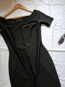 Elegant Black Off-Shoulder Dress
