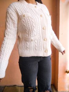 🥀Heavy Cream Knit Cardigan🥀