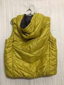 Basic House Yellow Sleeveless Jacket