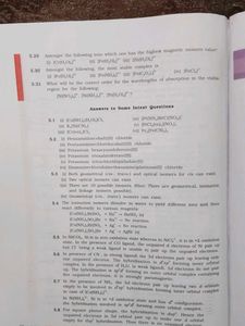 Chemistry Part I - Class XII