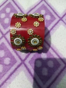 Red &amp; Gold Bangle Set