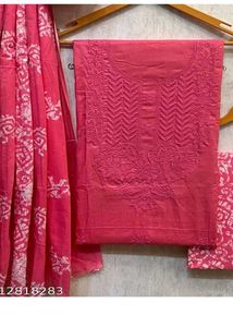 Cotton Unstitched Dress Set