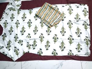 Printed Cotton Suit Set
