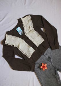 Women Brown Cardigan