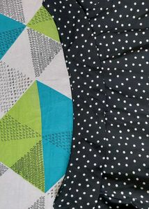 Black Polka Dot Print Top