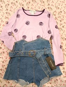 Korean High Waist Denim Shorts