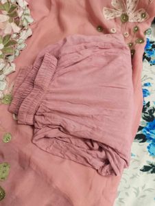 Pink Floral Embroidered Pant Kameez