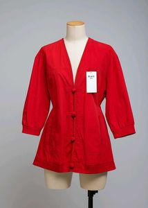 Imported Red Button-Front Jacket ♥️