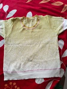 Cute Yellow Short Sleeve Top