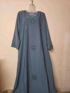 Elegant Grey abaya for women