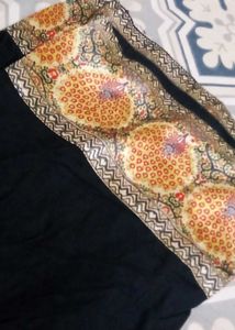 Ethnic Embroidered Tunic Top with Wooden Buttons