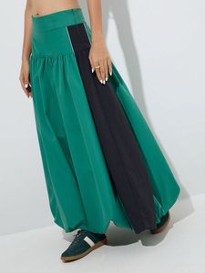 Green &amp; Black Harem Pants