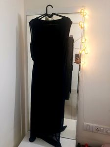 Korean Slit Dress With Inbuilt Short Skirt