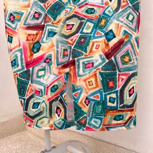 Geometric Print Bodycon Dress