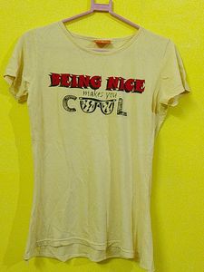 Siria's Dyson ,XL Girls Yellow Printed T Shirt