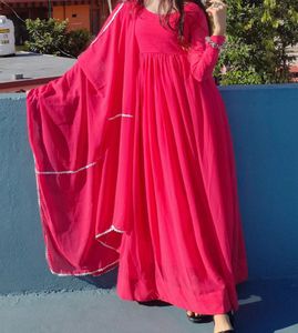 Elegant Pink Anarkali Suit
