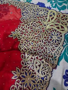 Elegant Red Saree