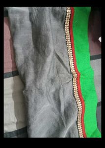 Beautiful Dupatta With Golden Green Border