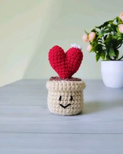 Heart Cactus Desk Buddy (Table Decor)