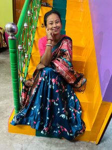 SATIN DIGITAL PRINT LAHENGA