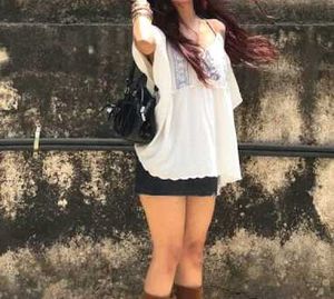 Boho Chic White Embroidered Top