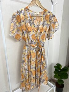 Korean Style Floral Print Dress
