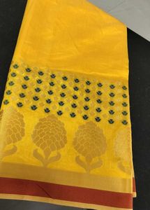 Unused Saree With Embroidery Work