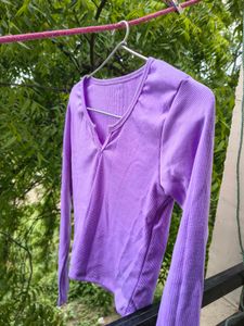 Lavender Crop Top