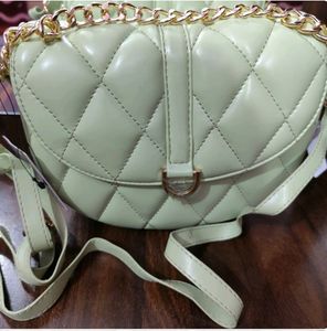 Mixt Mint Green Quilted Sling Bag