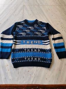 Trendy Blue Boys Sweater