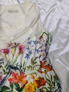 White Floral Summer Top.