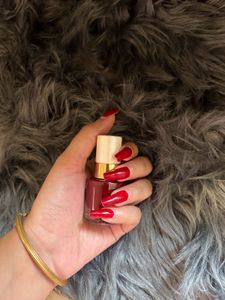 Cherry Red Korean Long Lasting Nail Paint