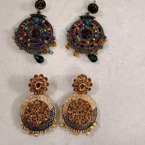 Chandbali Earrings - A Pair of Traditional Indian