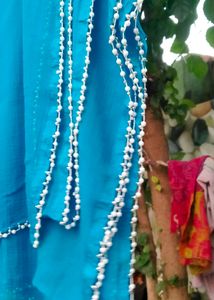 Sky colour dupatta